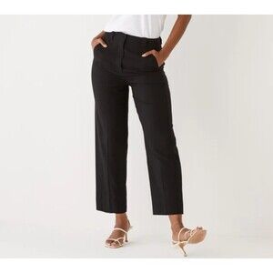 Frank & Oak Straight Leg Dress Pants Black 8